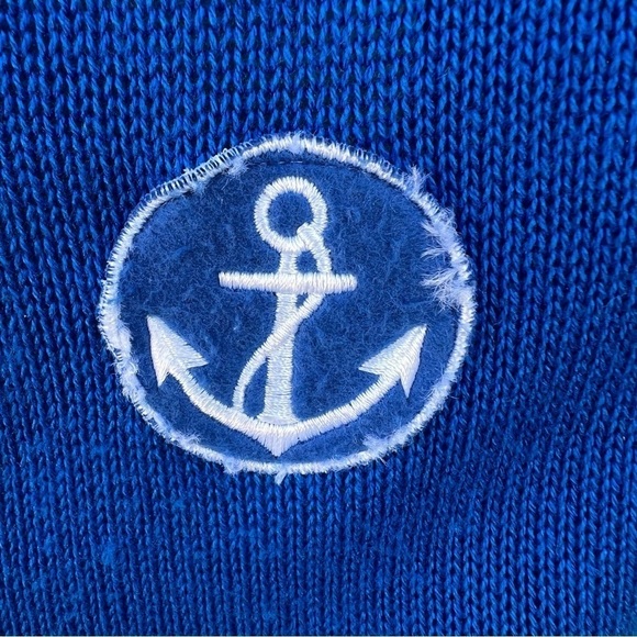 Vintage B.B. Knit Nautical Sailor Knit Skirt Set Medium Red White Blue USA Made - Picture 5 of 9